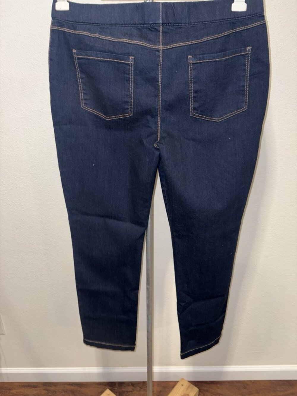 Faded Glory Jean Jeggings Womens Size 16 36X28 Stretch Blue - Picture 6 of 9